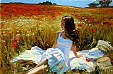 Vladimir Volegov Picnic amongst the Poppies